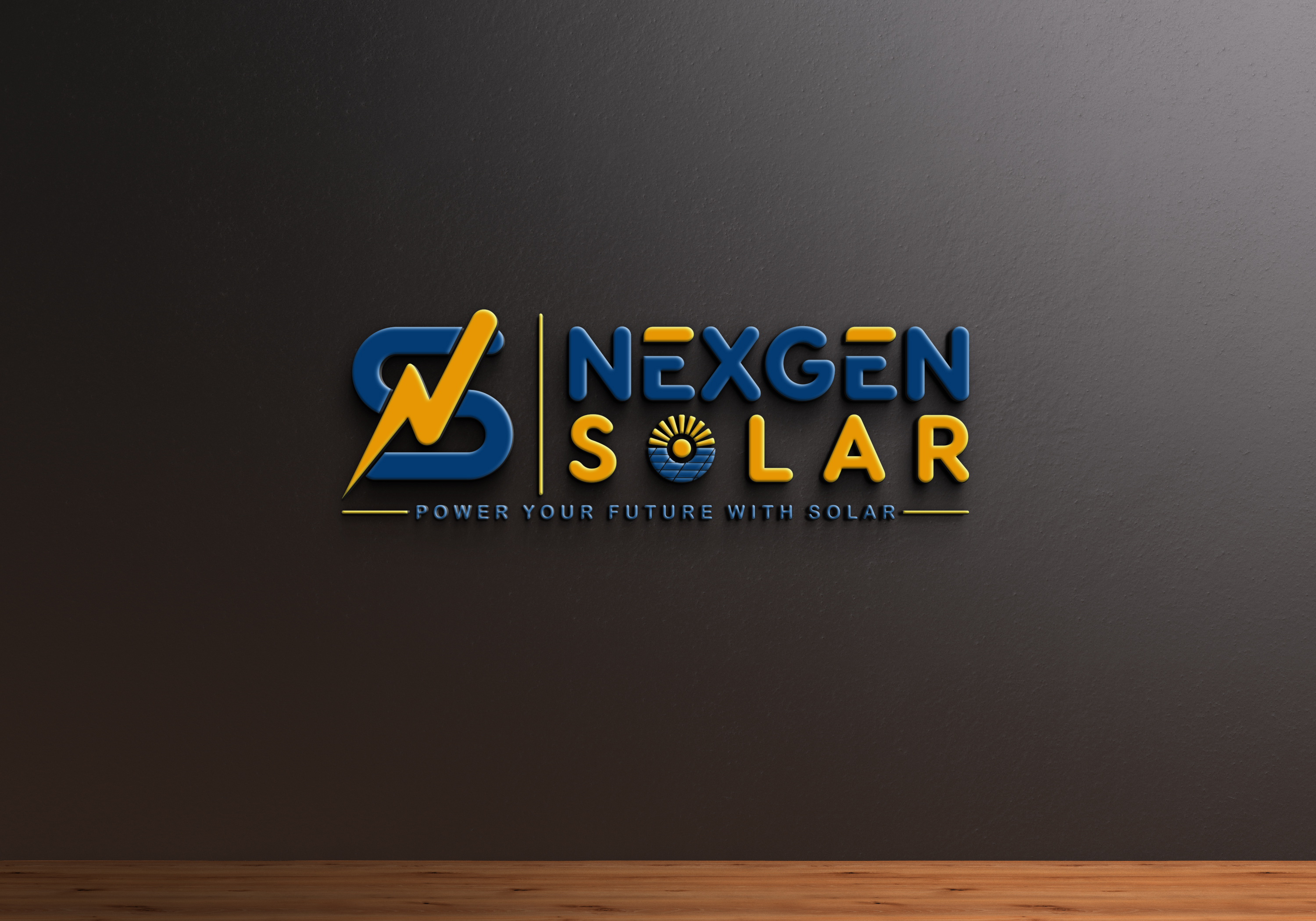 3D render of a NexGen Solar rooftop installation